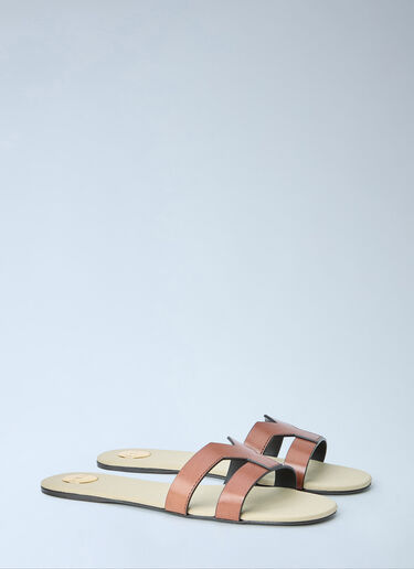LN-CC® - Saint Laurent: Mabrouka Slides - Brown Saint Laurent Mabrouka Slides Brown sla0264024