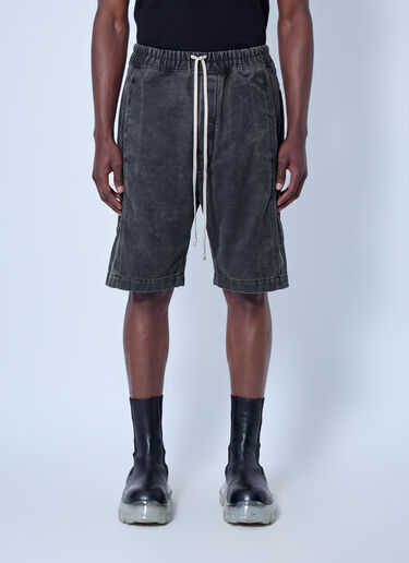 LN-CC® - Rick Owens DRKSHDW: Pusher Shorts - Grey Rick Owens DRKSHDW Pusher Shorts Grey drk0166011