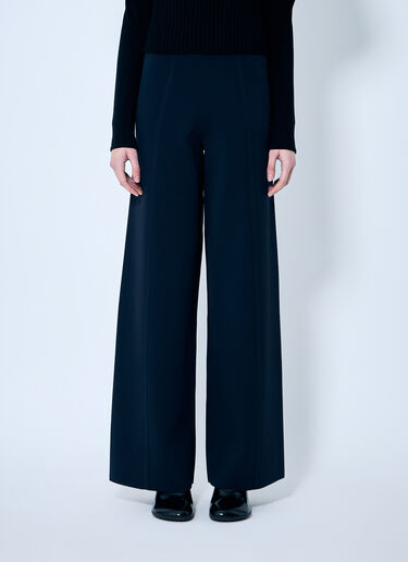 Max Mara Knit Wide Leg Pants Navy max0259002