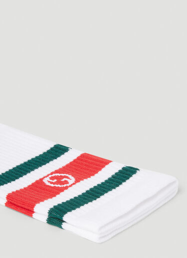 Gucci Round Interlocking G Socks White guc0153111