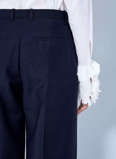 Jil Sander Wide-Leg Tailored Trousers Dark Blue jil0266004
