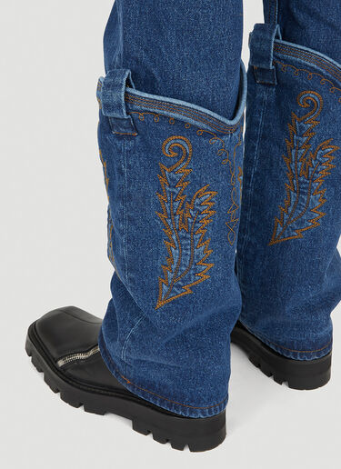 Y/Project Cowboy Cuff Jeans Blue ypr0349006