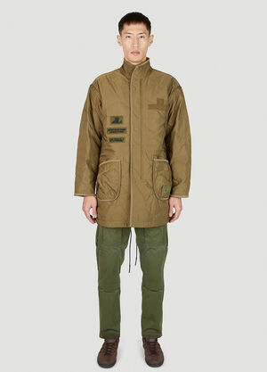 Homme Plissé Issey Miyake Quilted Patch Coat Black hmp0159009