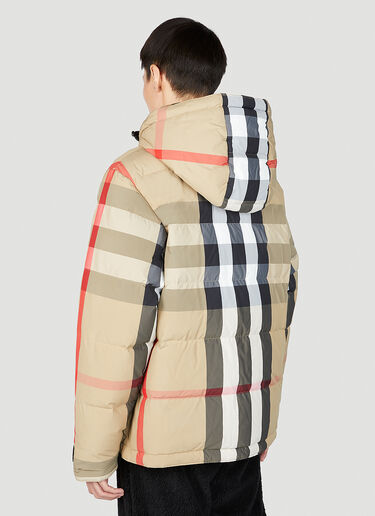 Burberry Signature 格纹羽绒夹克 米色 bur0151175