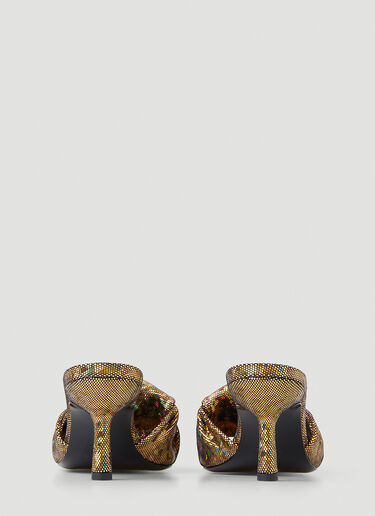 BY FAR Lana Disco Mules Gold byf0248010