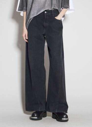 MM6 Maison Margiela Twisted Jeans Black mmm0253016