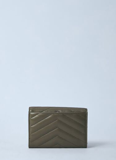 Saint Laurent Cassandre Wallet Khaki sla0260002