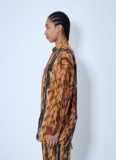Balenciaga Cocoon Shirt Brown bal0259002