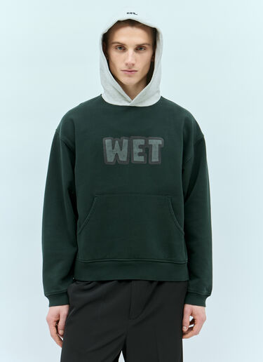 ERL Wet Hooded Sweatshirt Black erl0156020
