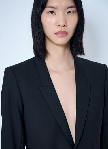 LN-CC® - Rick Owens: Extreme Soft Blazer - Black Rick Owens Extreme Soft Blazer Black ric0265001