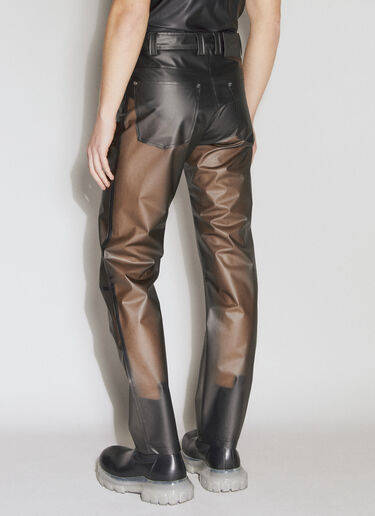 透明双拉链长裤  GmbH 透明双拉链长裤  黑 gmb0156012