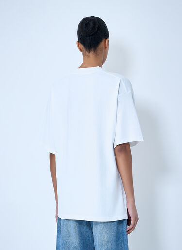 Alexander Wang Cotton Jersey Graphic T-Shirt Blue awg0264006