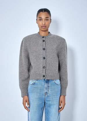 RÓHE Statement Mouliné Cardigan Grey roe0265014