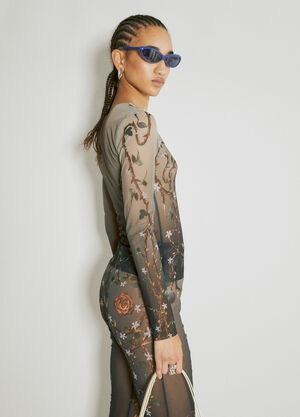 DI PETSA Fig Tree Mesh Top Black dip0254006