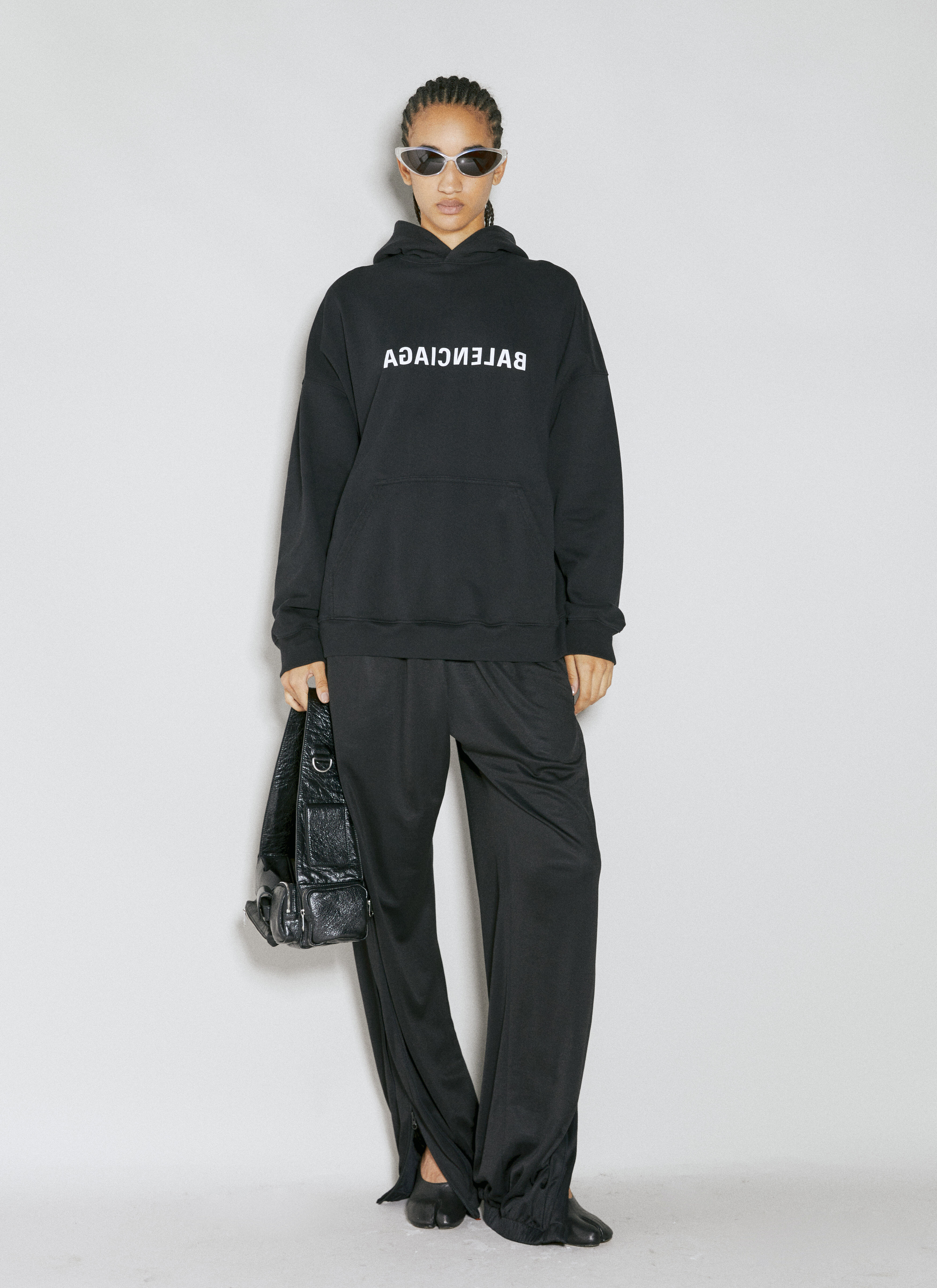 Balenciaga logo print sweatshirt discount