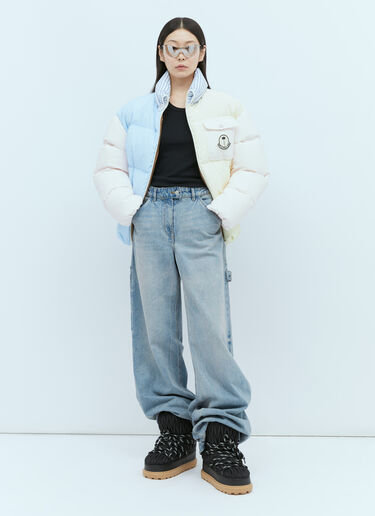 Moncler x Palm Angels Douady Short Down Jacket Light Blue mpa0255002