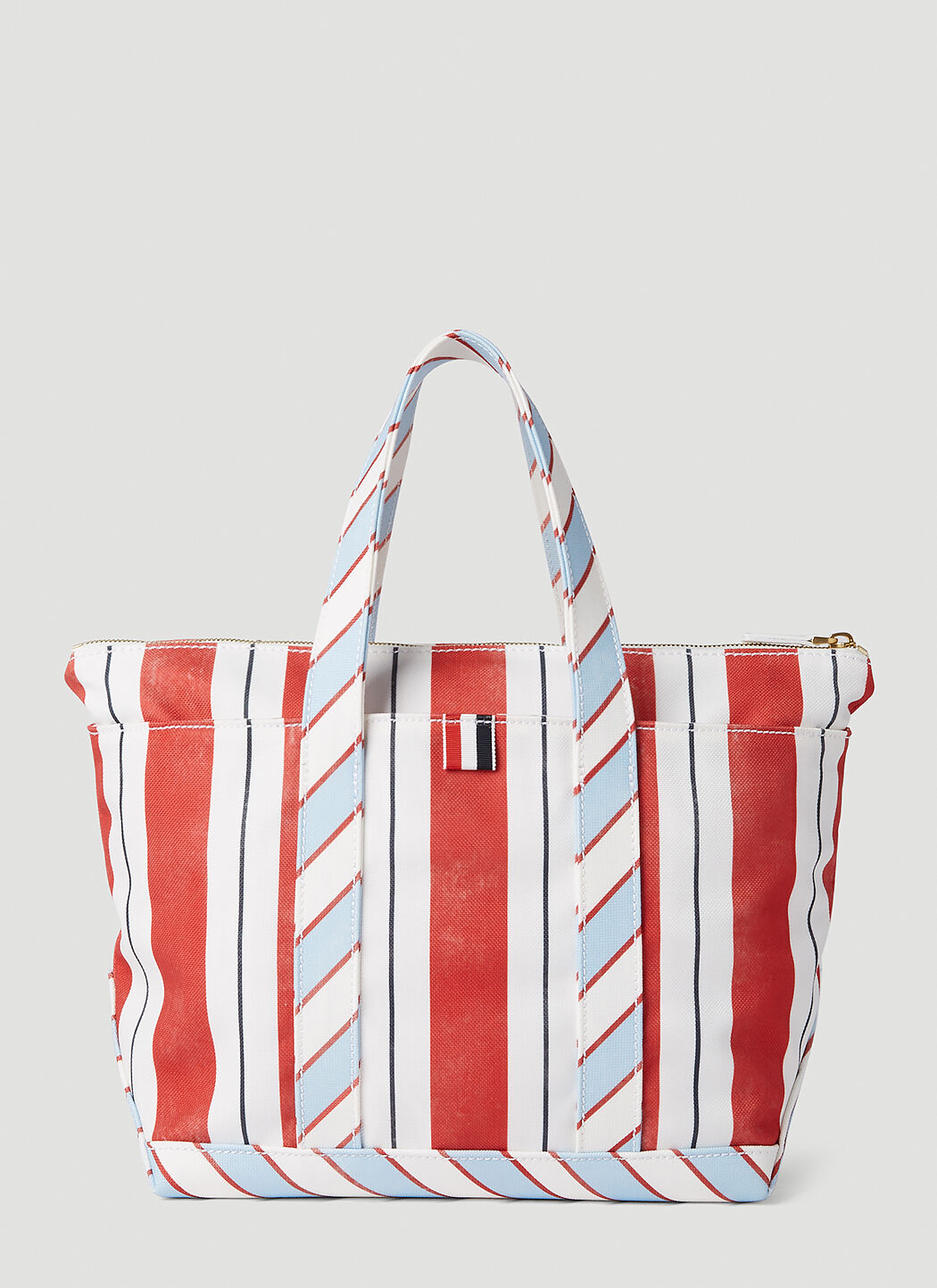 Thom Browne Women s Striped Tool Tote Bag in Red LN CC
