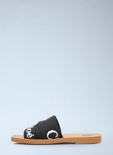 Chloé Woody Slides Black chl0255039