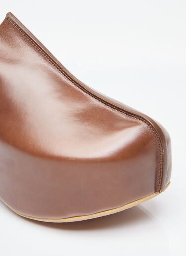 JW Anderson Platform Clog Shoe Brown jwa0255001