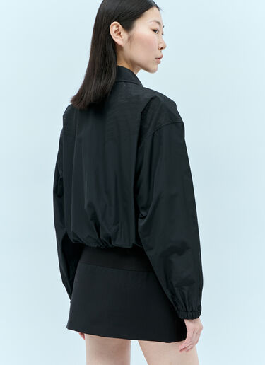 Miu Miu Technical Cropped Jacket Black miu0256006