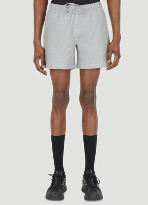 More Joy Logo Embroidered Shorts Grey mjy0347020