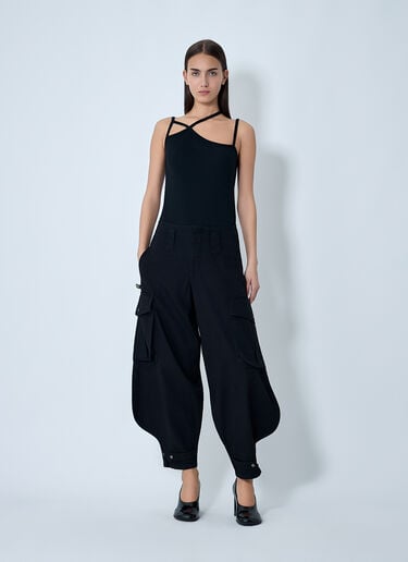 Yohji Yamamoto String Detail Camisole Black yoy0262024