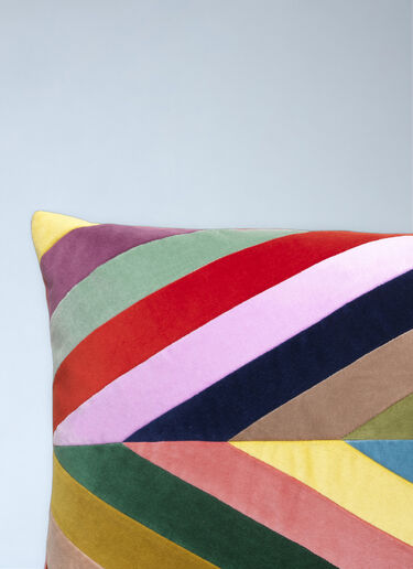 Christina Lundsteen Geometric Velvet Cushion Multicolour wps0691945