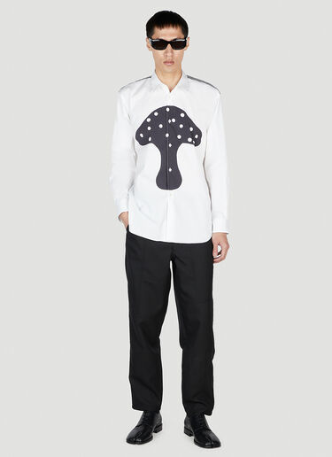 Comme des Garçons SHIRT x Brett Westfall Graphic Print Shirt White cdg0152014