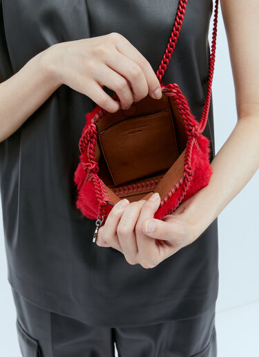 Faux Fur Mini Shoulder Bag Stella McCartney Faux Fur Mini Shoulder Bag Red stm0254008