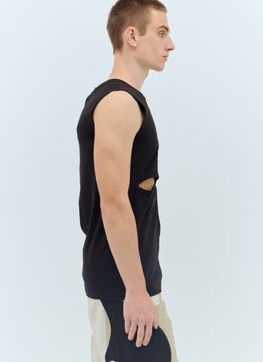 오리가미 컷-아웃 민소매 탑 Kusikohc 오리가미 컷-아웃 민소매 탑 블랙 kus0156004