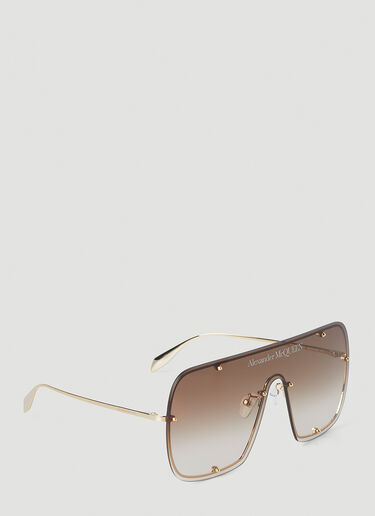 Alexander McQueen Titan Sunglasses Gold amq0247108