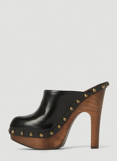 Joan High Heel Mules Saint Laurent Joan High Heel Mules Black sla0251174