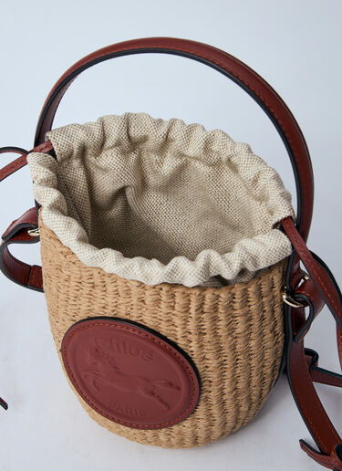 Chloé Mini Horse Medal Basket Bag Brown chl0260032
