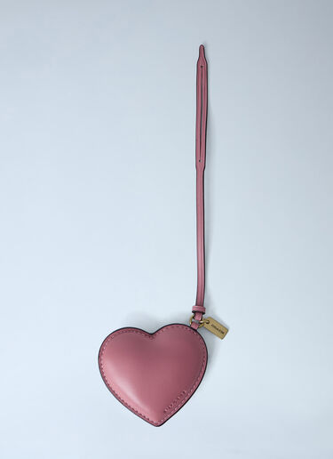 Heart-Shaped Leather Bag Charm Coach Heart-Shaped Leather Bag Charm Pink coa0263027