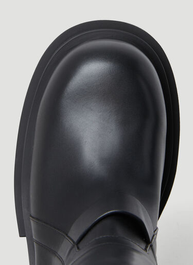 Pull On Bogun Leather Boots Rick Owens Pull On Bogun Leather Boots Black ric0253033