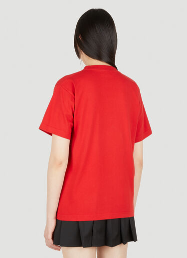 Balenciaga Logo T-Shirt Red bal0247029