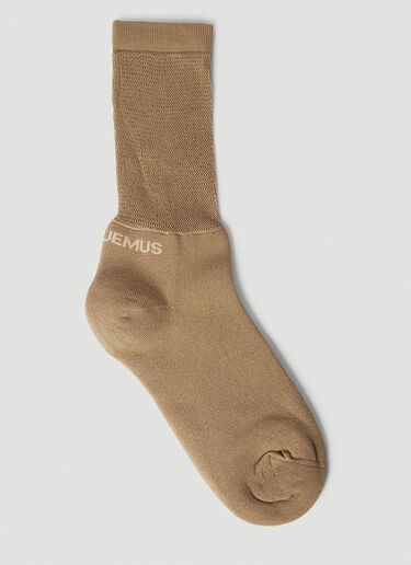 Jacquemus Les Chaussettes Tennis Socks Beige jac0250082