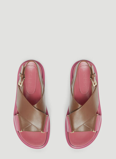 Marni Fussbett Sandals Pink mni0243032