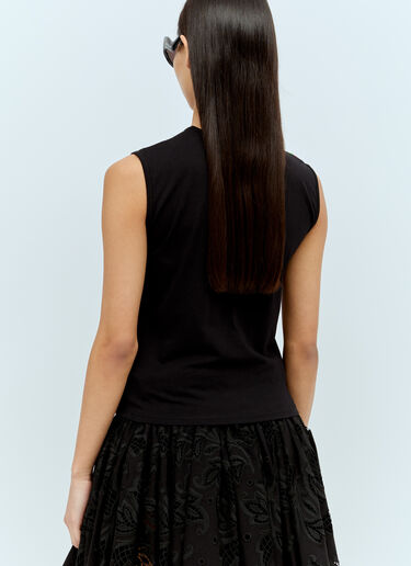 Big Girl Fitted Mesh Top Chopova Lowena Big Girl Fitted Mesh Top Black cho0256003