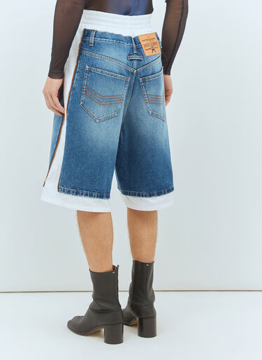 Jean Paul Gaultier 데님 패널 면 쇼츠 블루 jpg0159002