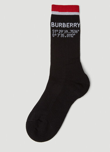 Burberry コーディネート ソックス ブラック bur0151142