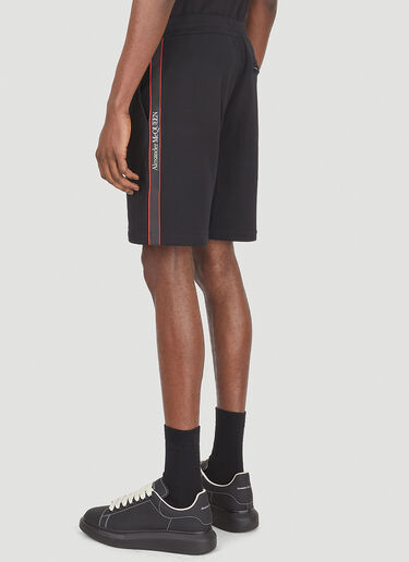 Alexander McQueen Logo Tape Shorts Black amq0147018