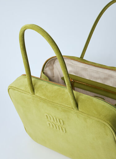 Miu Miu Beau Suede Shoulder Bag Green miu0260047