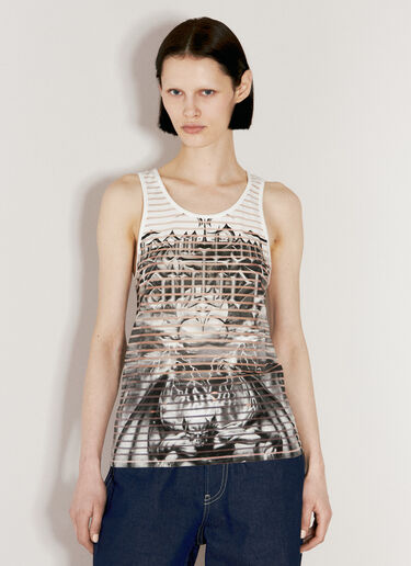 Jean Paul Gaultier Diablo Tank Top Blue jpg0256010