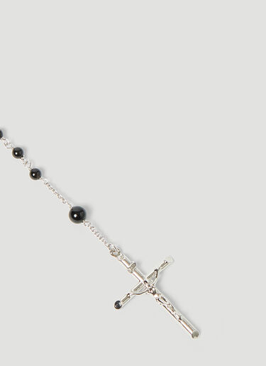 Dolce & Gabbana Kim Long Rosary Necklace Silver dol0252032