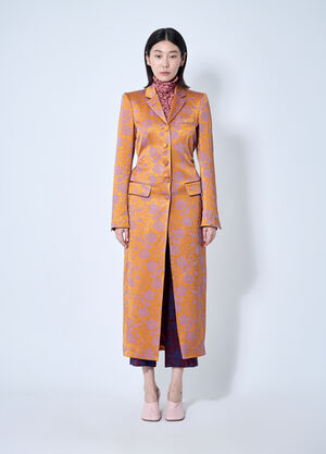 Chloé Embroidered Coat Beige chl0260009