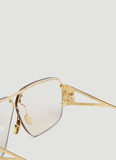 Bottega Veneta Aviator Sunglasses Gold bov0243093