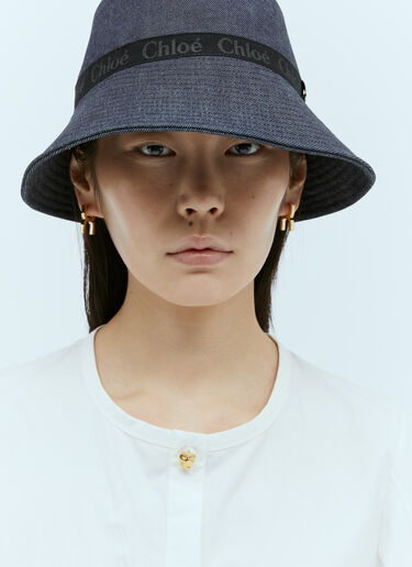 Woody Bucket Hat Chloé Woody Bucket Hat Blue chl0255077