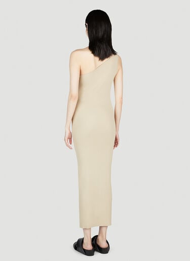 One-Shoulder Ribbed Dress TOTEME One-Shoulder Ribbed Dress Beige tot0253025