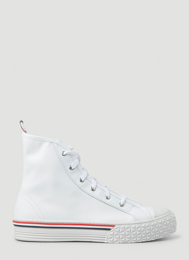 Thom Browne High-Top Collegiate Sneakers White thb0149037